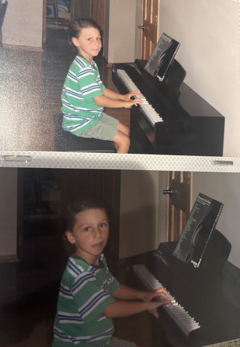 ADDANTE as a kid playing piano
